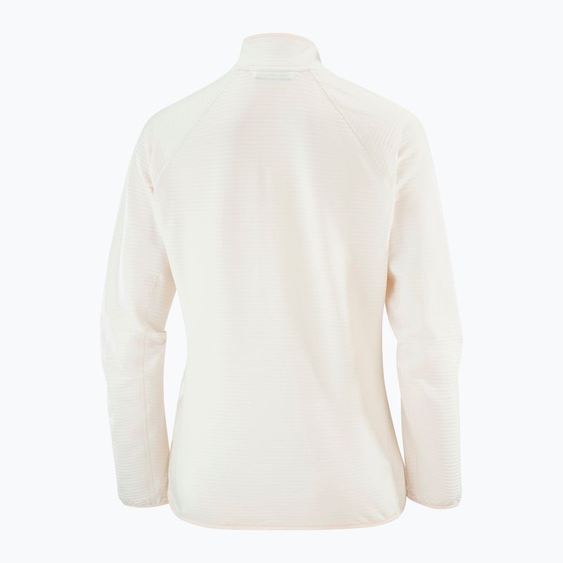 Дамски суитшърт за трекинг Salomon Essential Lightwarm Half Zip whisper white 6