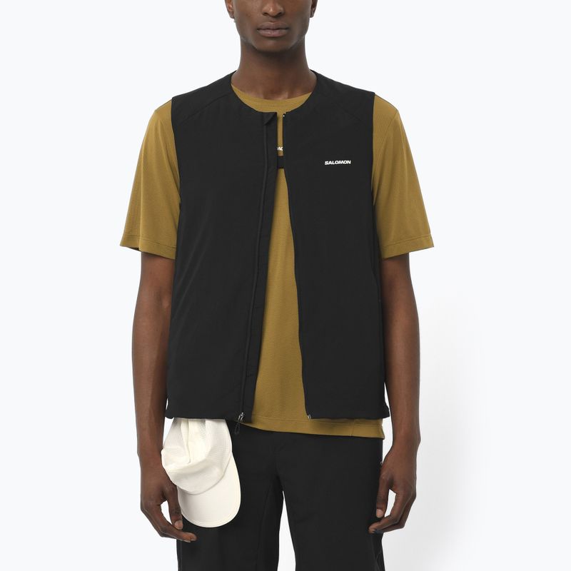 Жилетка за бягане Salomon Mountain Flex Hybrid deep black