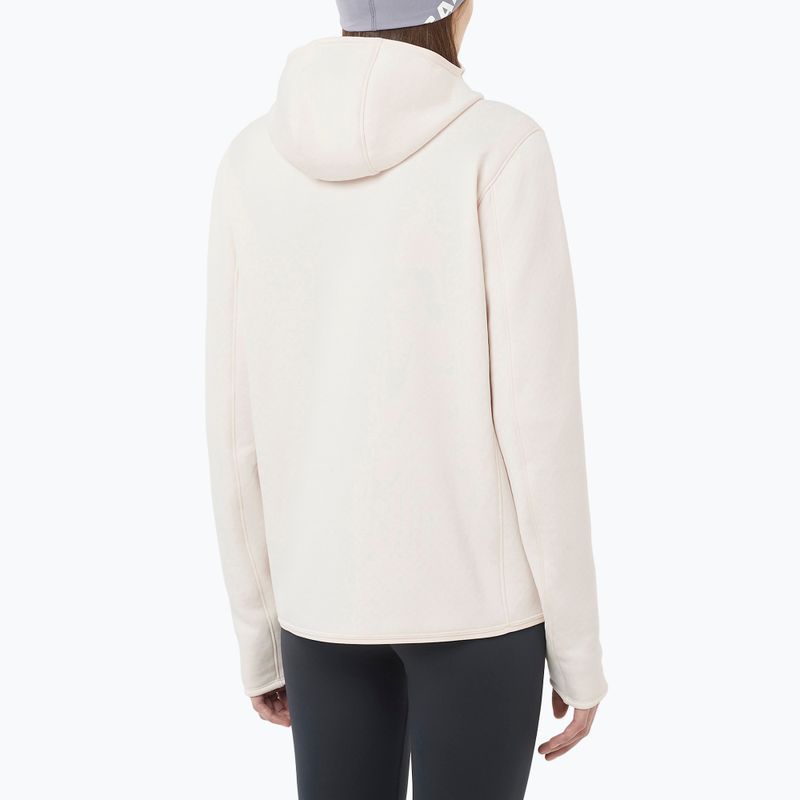 Дамски суитшърт Salomon Outline Warm Fleece Hoodie whisper white 2