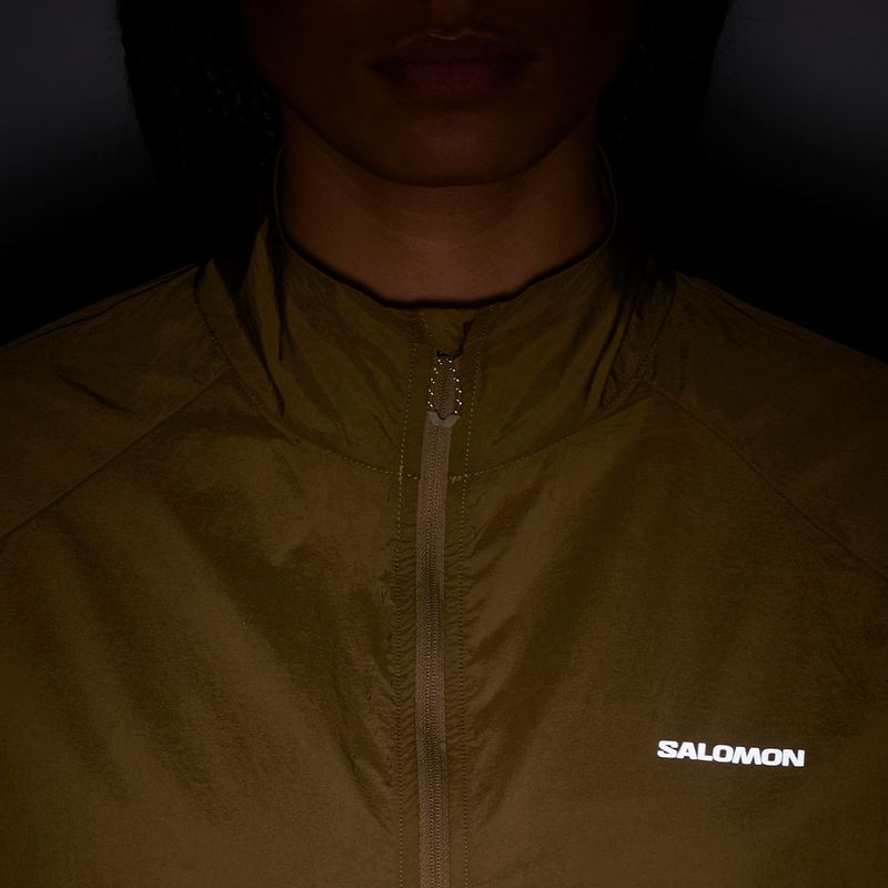 Дамско яке за бягане Salomon Shakeout Fly brilliant olive 6