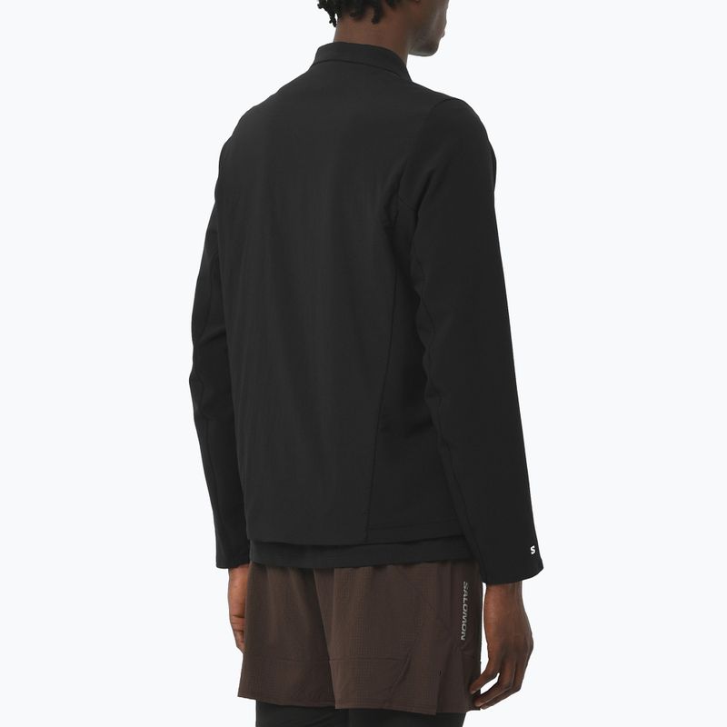 Мъжки суитшърт за бягане Salomon Mountain Flex Hybrid deep black 2