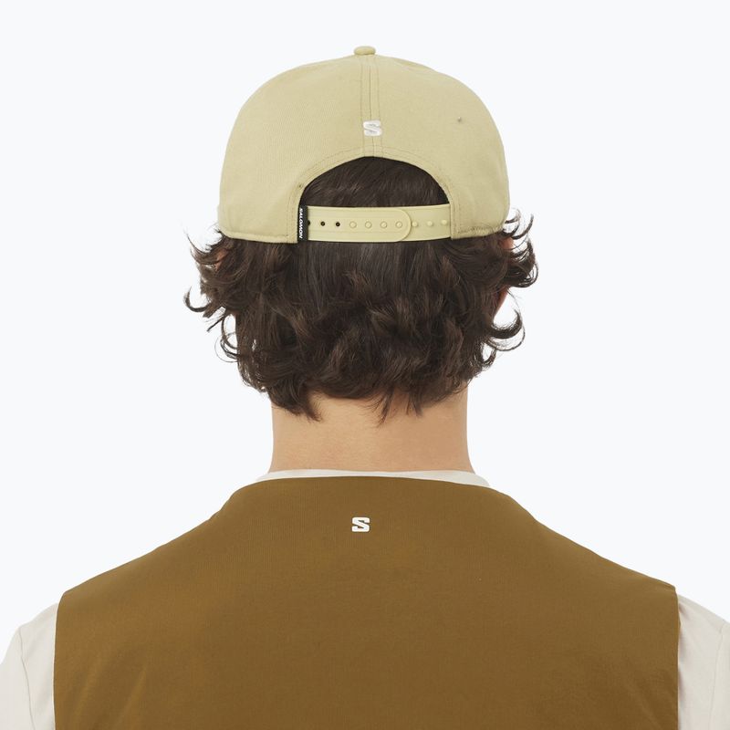 Шапка с козирка Salomon Logo Flat gray green 5