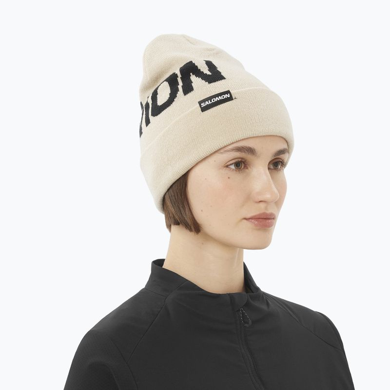 Зимна шапка Salomon Hermitage whisper white 3
