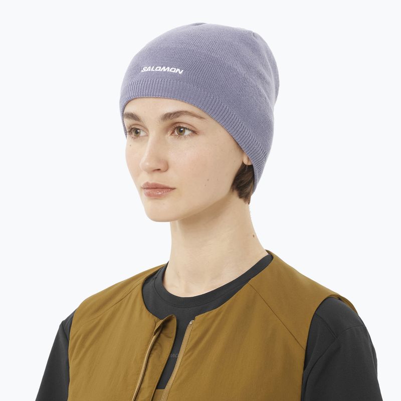 Зимна шапка Salomon Beanie blue granite 3