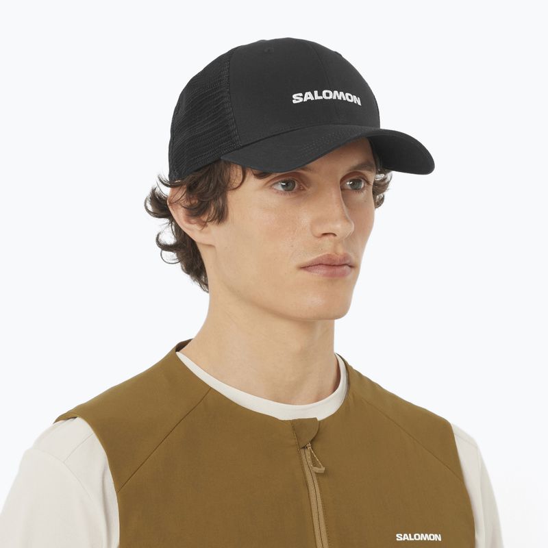 Шапка с козирка Salomon Logo Trucker deep black 2