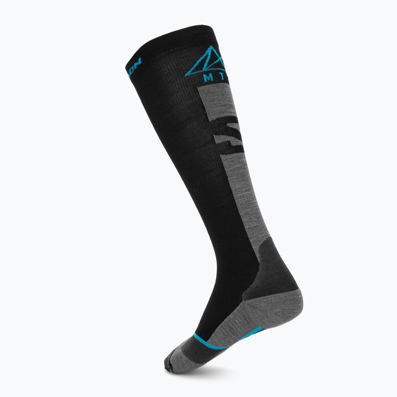 Скиорски чорапи Salomon MTN black/blue danube 2