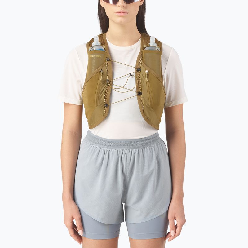 Жилетка за бягане Salomon Active Skin 12 Set brilliant olive/willow 3