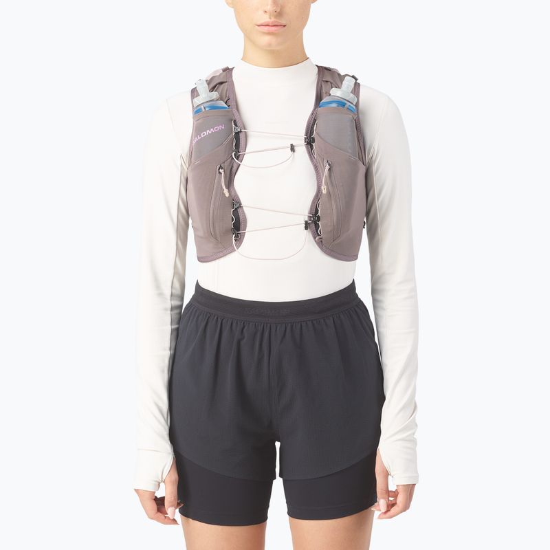 Дамска жилетка за бягане Salomon Advance Skin 12 Gradient Set iron/shadow grey 4