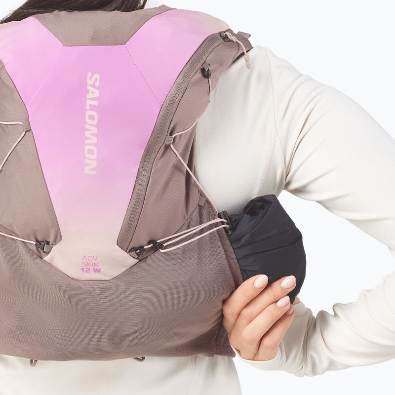 Дамска жилетка за бягане Salomon ADV SKIN 12 Gradient Set iron/shadow gray 11