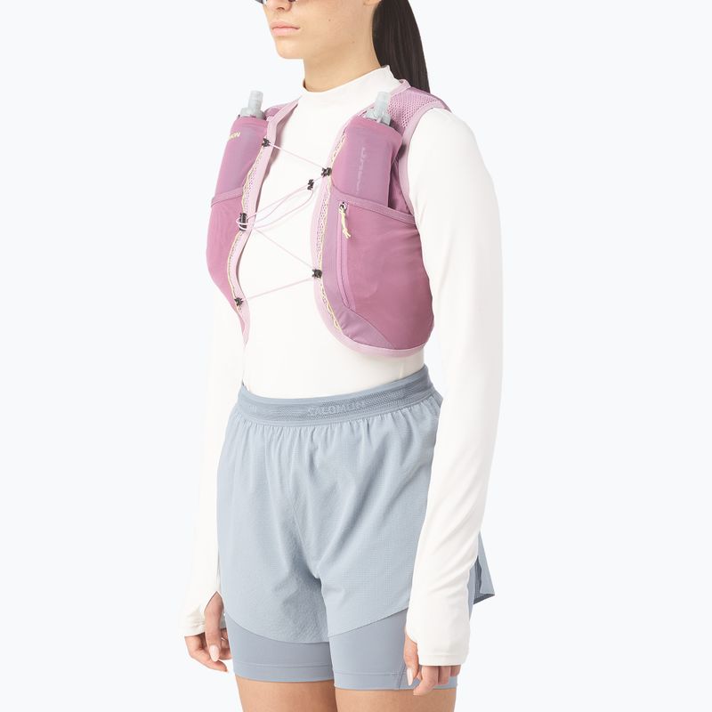 Дамска жилетка за бягане Salomon Active Skin 4 Set dusky orchid/daw 3