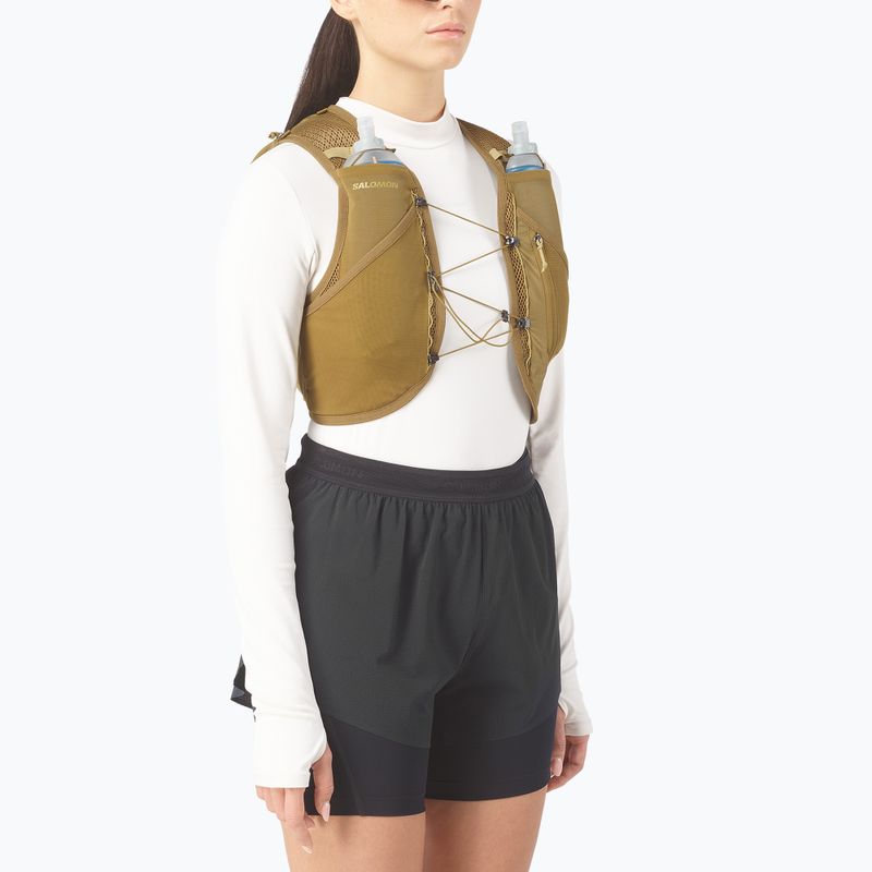 Жилетка за бягане Salomon Active Skin 8 Set brilliant olive/willow 3