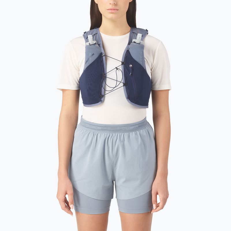 Жилетка за бягане Salomon Advance Skin 5 Gradient Set maritime blue/gray 3