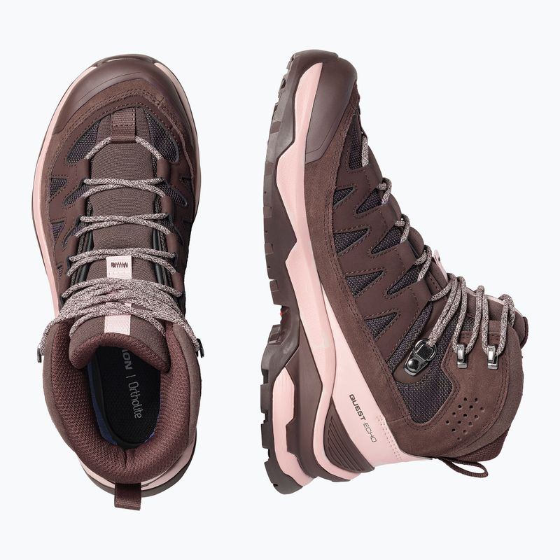 Дамски обувки за трекинг Salomon Quest Echo GTX blkcof/shadow/blac 5