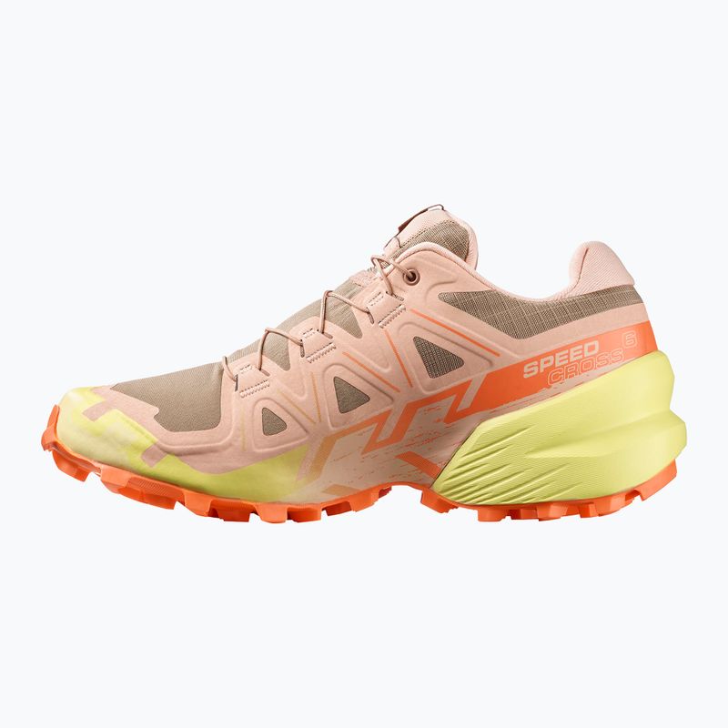 Дамски обувки за бягане Salomon Speedcross 6 burro/sunny lime/almond cream 3