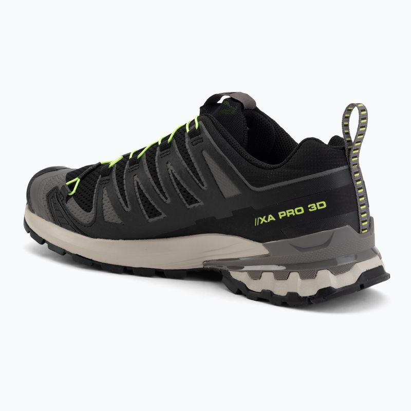 Мъжки обувки за бягане Salomon XA Pro 3D V9 black/dark gull grey/acid lime 3