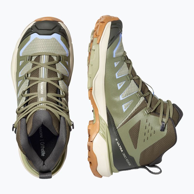 Дамски обувки за трекинг Salomon X Ultra 360 Edge Mid GTX tea/deep lichen green 4