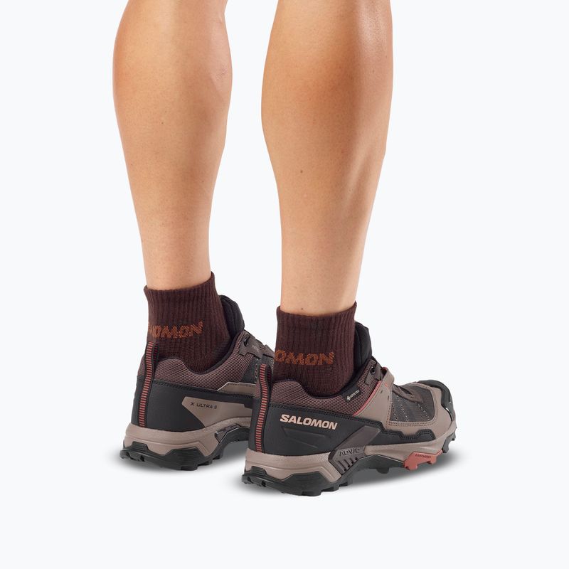Мъжки обувки за трекинг Salomon X ULTRA 5 GTX black coffee/walnut/arabian 8