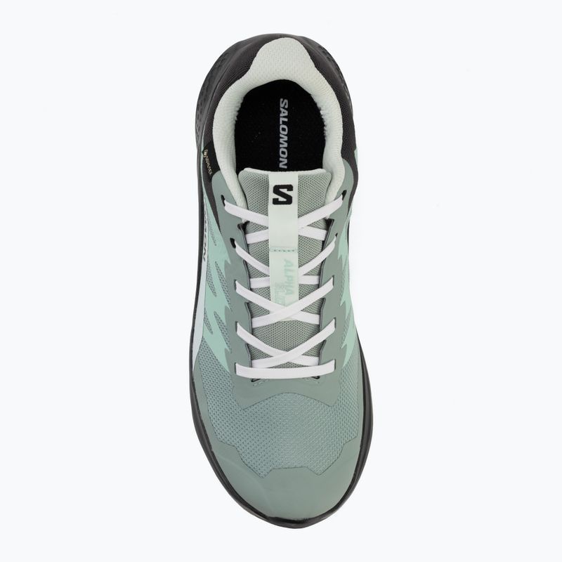 Дамски обувки за бягане Salomon Alphaglide GTX green milieu/asphalt 5