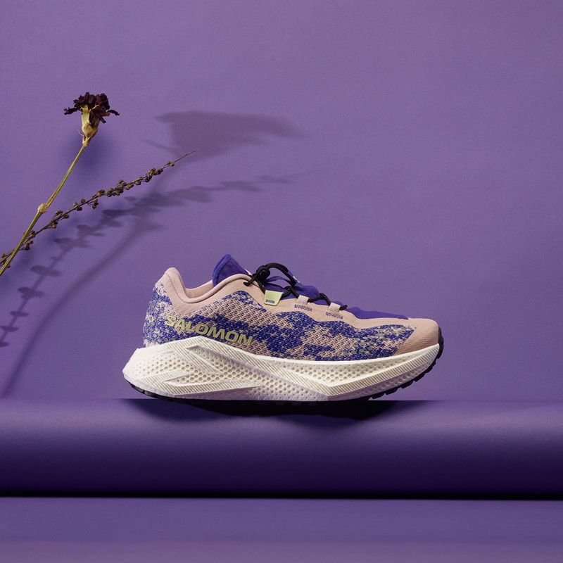 Дамски обувки за бягане Salomon Aero Glide 4 GRVL shadow gray/deep blue/butterfly 7