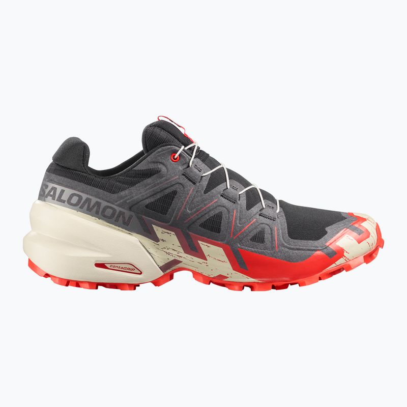 Мъжки обувки за бягане Salomon Speedcross 6 black/fiery red/almond milk 2