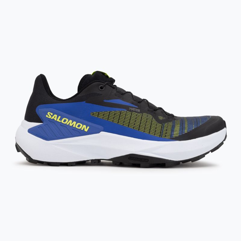 Мъжки обувки за бягане Salomon Genesis black/acid lime/bluing 2