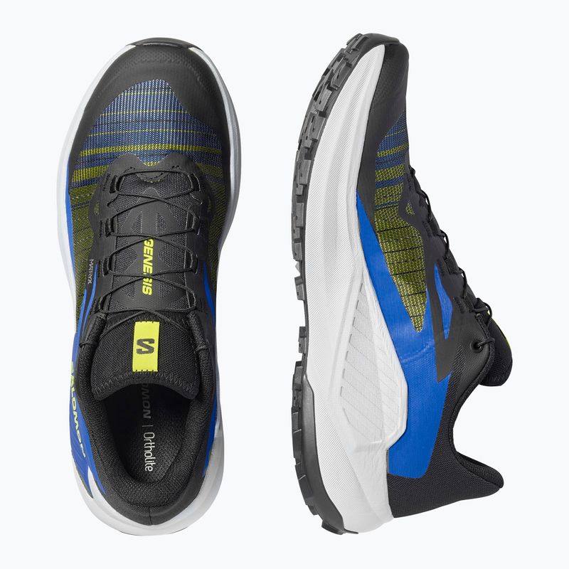 Мъжки обувки за бягане Salomon Genesis black/acid lime/bluing 13