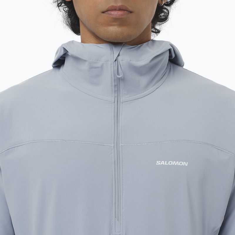 Мъжко яке за бягане Salomon Sense Aero Hybrid Half Zip Hooded trade winds 3
