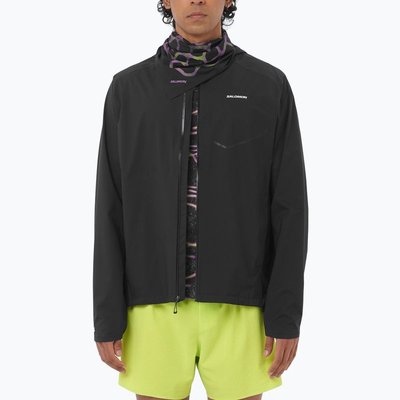 Мъжко яке за бягане Salomon Bonatti Waterproof dee black