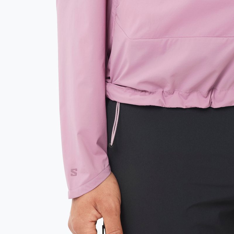 Дамско ветроустойчиво яке Salomon Outwind Full Zip valerian 5