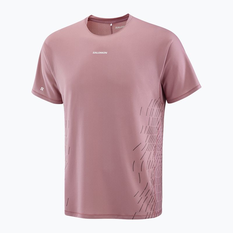 Мъжка тениска за бягане Salomon Sense Aero SS Tee GFX dusky orchid 4