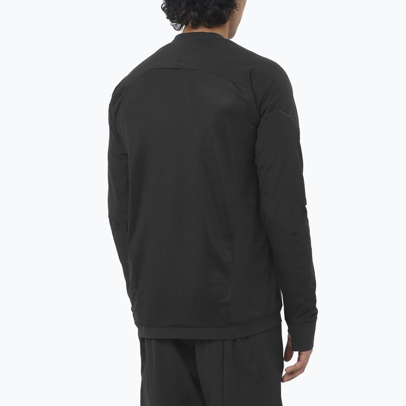Мъжки суитшърт за бягане Salomon Ultra Fleece Deep Black 2