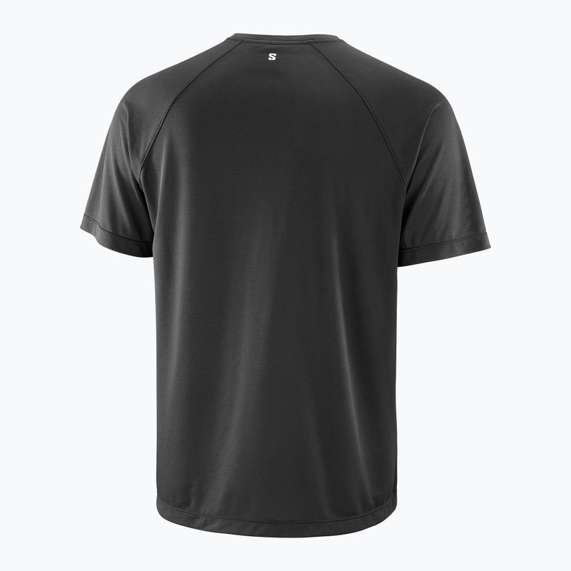 Мъжка тениска за бягане Salomon Shakeout Core GFX deep black 4