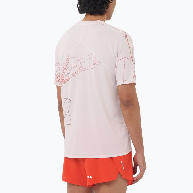 Мъжка тениска за бягане Salomon S/Lab Speed Tee lilac ash/fiery red 2