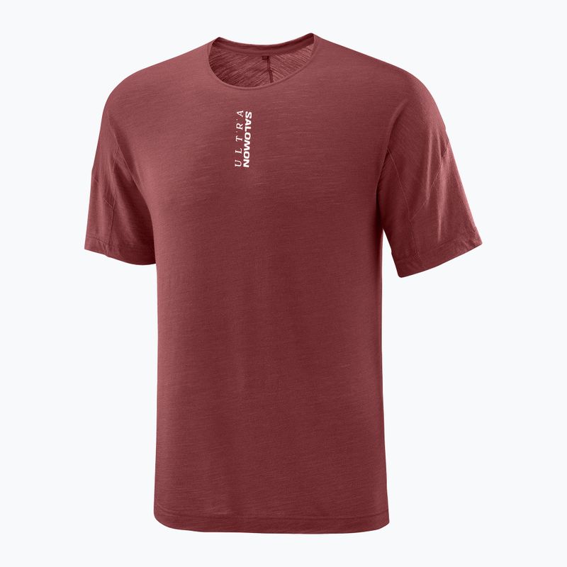 Мъжка тениска за бягане  Salomon Ultra Tee syrah 5