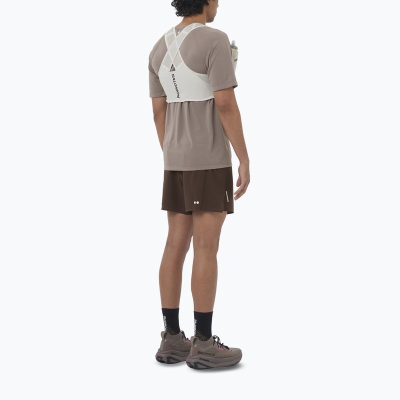 Мъжки шорти за бягане Salomon Sense Aero Stow 5“ coffee bean 2