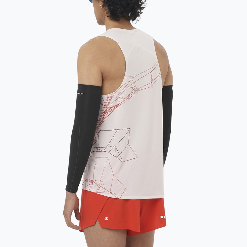 Мъжка тениска за бягане Salomon S/Lab Speed Tee lilac ash/fiery red 2