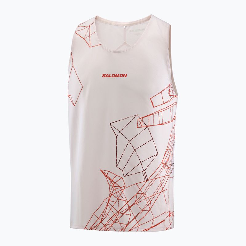 Мъжка тениска за бягане Salomon S/Lab Speed Tee lilac ash/fiery red 4