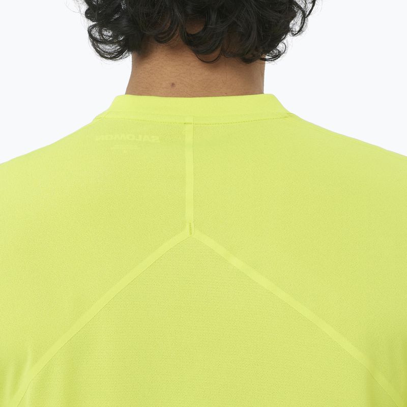 Мъжка тениска за бягане Salomon Sense Aero SS Tee GFX acid lime 4