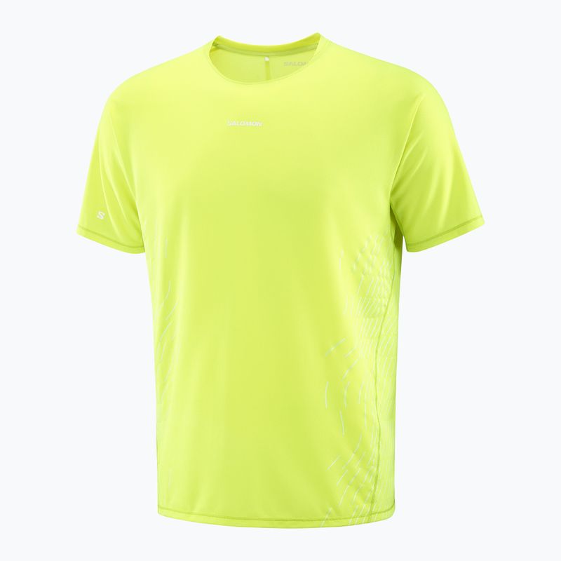 Мъжка тениска за бягане Salomon Sense Aero SS Tee GFX acid lime 5