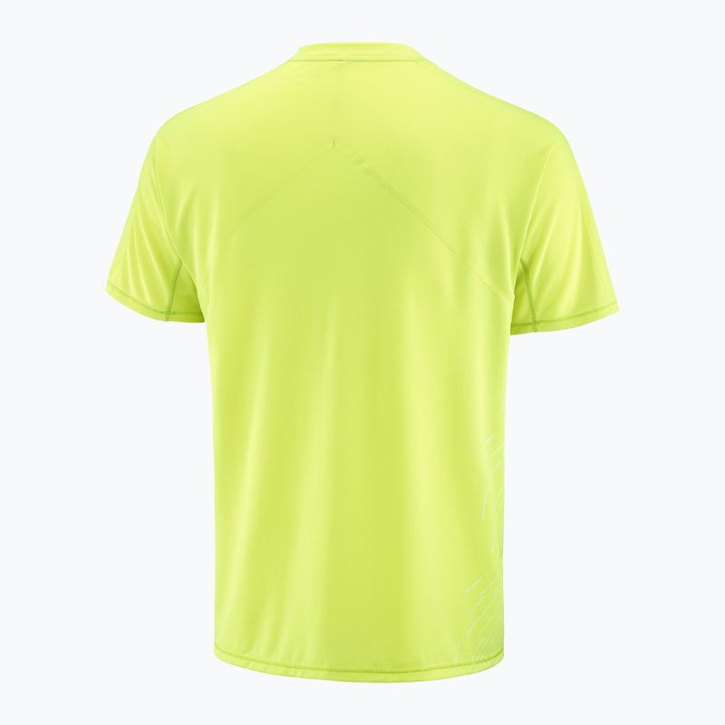 Мъжка тениска за бягане Salomon Sense Aero SS Tee GFX acid lime 6