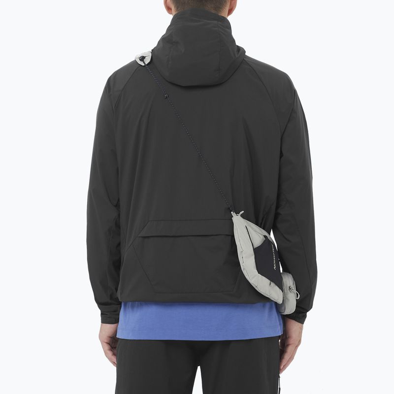 Мъжко ветроустойчиво яке Salomon Outwind Full Zip дълбоко черно 2