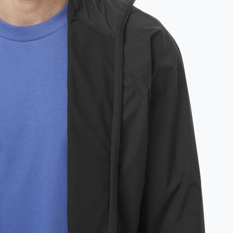 Мъжко ветроустойчиво яке Salomon Outwind Full Zip дълбоко черно 6