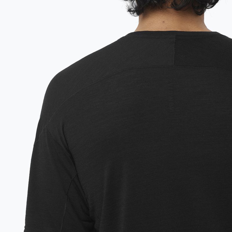 Мъжка тениска за бягане Salomon Ultra Tee deep black 4