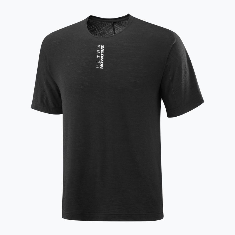 Мъжка тениска за бягане Salomon Ultra Tee deep black 5
