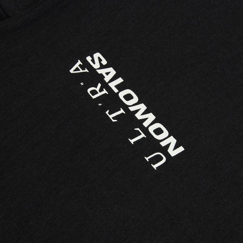 Мъжка тениска за бягане Salomon Ultra Tee deep black 7