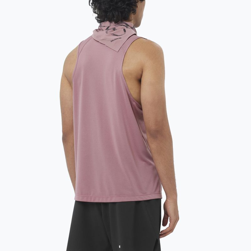 Мъжка тениска за бягане Salomon Shakeout Core Tank dusky orchid 2