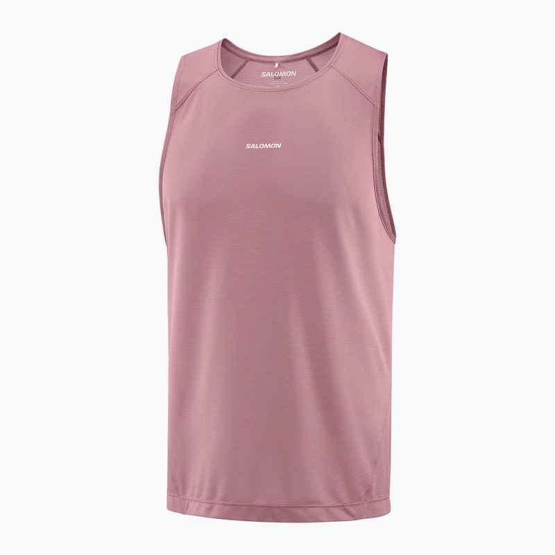 Мъжка тениска за бягане Salomon Shakeout Core Tank dusky orchid 3