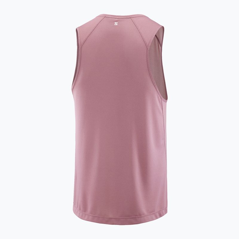 Мъжка тениска за бягане Salomon Shakeout Core Tank dusky orchid 4