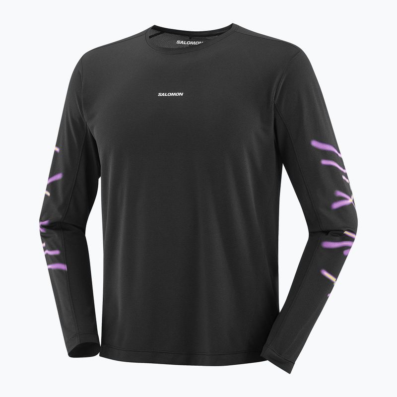 Мъжка блуза с дълъг ръкав Salomon Shakeout Core deep black 3