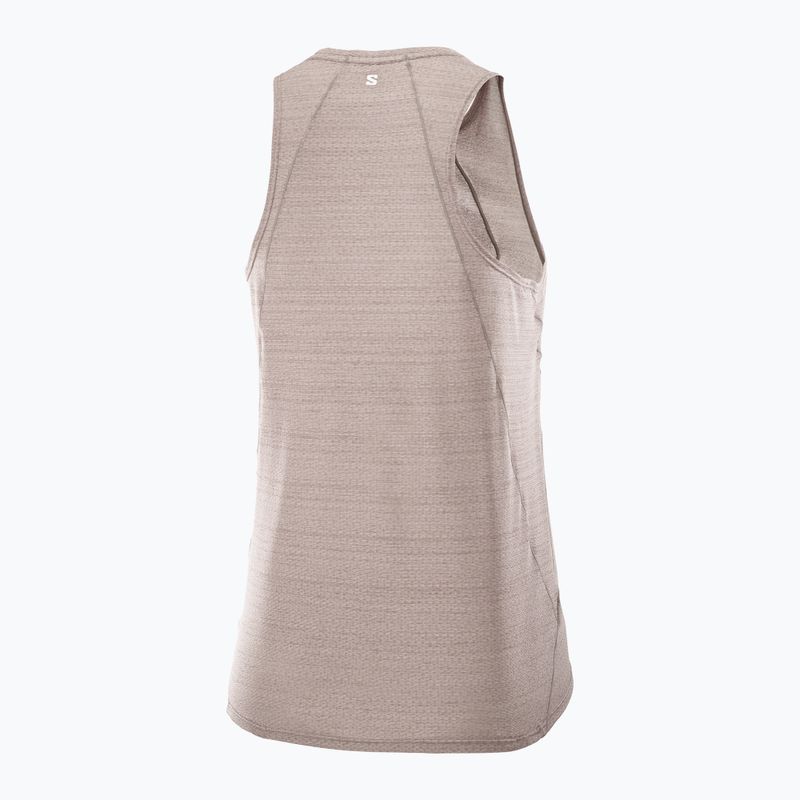 Дамска тениска за бягане Salomon SHAKEout Air Tank iron 4